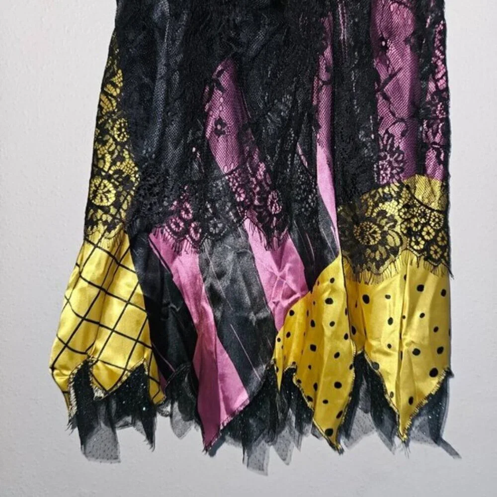 Disney Sally Dress Nightmare Before Christmas Halloween Costume Girls Medium 7-8 - Picture 7 of 10